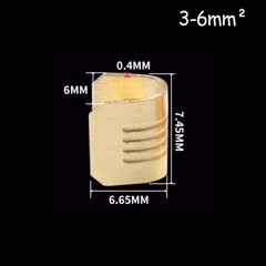 500 Pcs U Shape Copper Terminals Crimp Kit – Non-Insulated Assortment Wire Cable