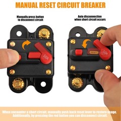 100 Amp Car Circuit Breaker Fuse Reset 12V-48V DC Car Boat Auto Waterproof NEW