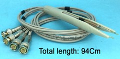 Four Wire (Kelvin) Test Clips Tweezers with BNC/banana plug for LCR Meters