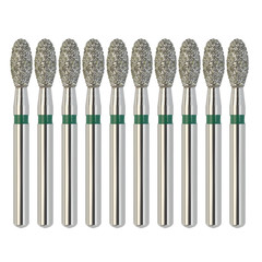 Dental Diamond Burs FG 379/023C Egg Football Shape Coarse Grit High Speed Bur
