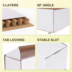 Bulk 100 Corrugated Cardboard Shipping Boxes 5.91X3.94X1.57 – Easy Assemble