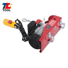 880LBS Mini Electric Hoist 14 FT Wired Remote Control 110V 980W Height 20-40 FT