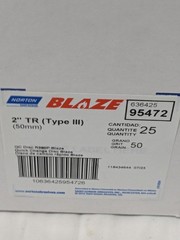 Norton Quick-Change Disc: Type R, 2″ Dia, 50 Grit Box of 25 63642595472
