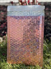 Metallic Glamour Mailers #0 6×10 Inches Rose Gold Bubble Envelope Pack of 50