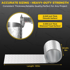 Aluminum Diamond Plate Sheet Metal, Mill Finish Diamond Sheet, Tread Texture Met