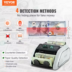 SucceBuy 1000 Pcs/Min Money Counter Business Cash Register Bill Counterfeit Bill