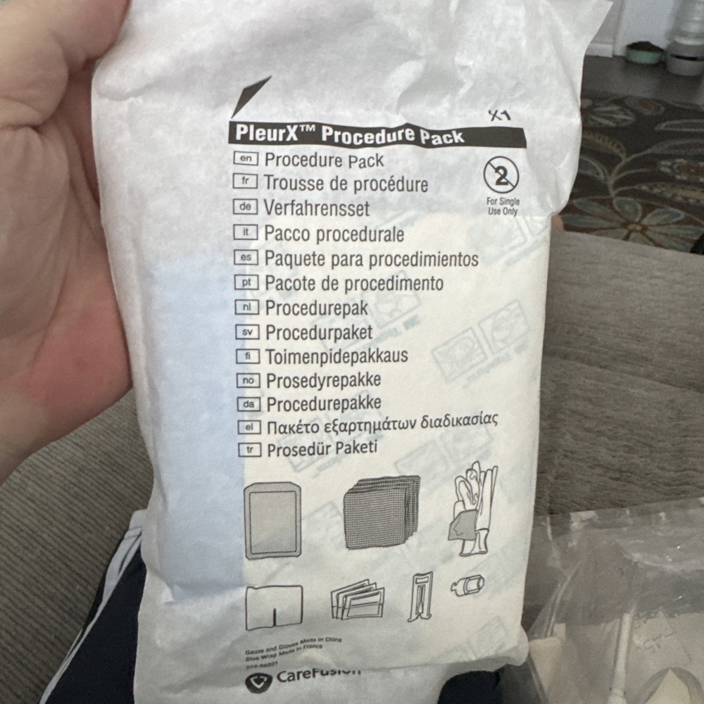 CareFusion PleuX Procedure Pack Medical Laboratory Supply for Medical Use