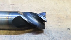 Hanita 4VP5S carbide 4fl endmill 1-1/8″ LOC REGROUND to 25mm and recoated