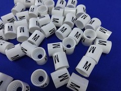 M Hanger Garment Size Marker Tag Medium Sizer 50 Pieces Retail Store
