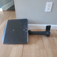 ICW Ultra Laptop Tray(16.25×14.25), 15″ arm length Wall Mount in Black.
