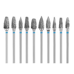 AZDENT Dental Lab Polishing Bur Drills Tungsten Steel Carbide Cutter Burs 2.35MM