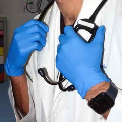 100 4mil INDIGO or BLUE Nitrile Medical Disposable Exam Gloves Latex Powder Free