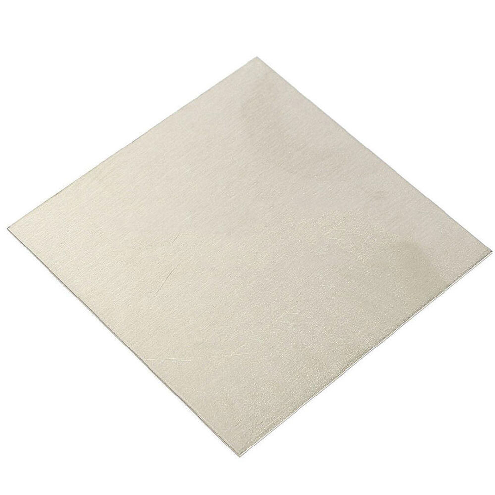 100x100mm Pure Nickel Ni Sheet Plate For Electroplating Anode Element 1mm