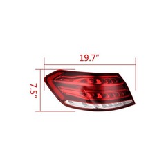 Pair LED Clear Red Lens Tail Lights IP67 MB2804112 14-16 Mercedes W212 E Class