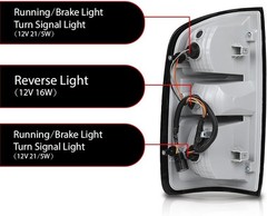 Right Tail Light Assembly w/Bulbs Fit For Chevy Colorado 2015-2022 Rear Brake La