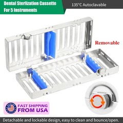 DENTAL AUTOCLAVE STERILIZATION CASSETTE RACK BOX TRAY FOR 5/10/20 INSTRUMENT