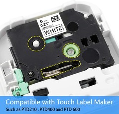 10x TZe-515 TZE 515 White on Blue 6mm Label Tape Fit For Brother PT-D200MA
