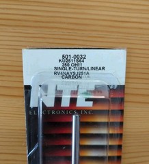 NTE 501-0032 KU2511S64 250 Ohm Linear Potentiometer 1/4″ x 2″ Shaft RV4NAYSJ251A