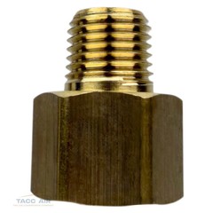 2 Pack Brass Reducer Adapter 3/8″ Female X 1/4″ Male NPT Pipe Reducing Fitting