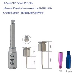 Hiossen Implant Bone Profiler4/4.5/5/5.5/6 Guide Screw Hex Torque Driver Osstem
