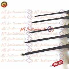 Kerrison Rongeurs 1mm to 5mm Set 8” Titanium Nitride Black & Gold Coated German