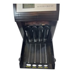 Royal Sovereign FS-4DA/BK Digital Coin Sorter Counter Tested 16 Tubes Box