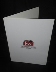 Printed Presentation Folders, 100 Full Color Custom 2-Pocket, Your Logo & Design