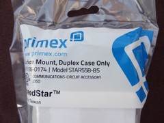 2/Pack Primex Surface Mount Duplex Case Only White Housing Assembly STAR558-85