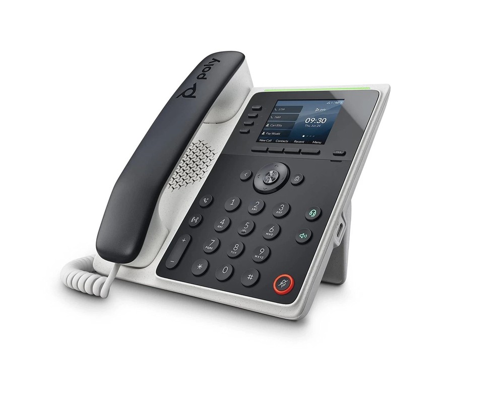 USED Poly Edge E220 VoIP IP Desk Phone 4 Line Bluetooth Common Area