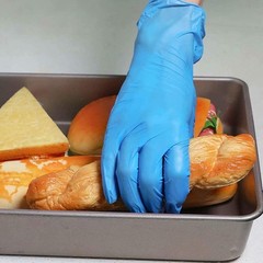 Disposable Gloves Large Nitrile And Vinyl Blend Material Gloves Latex Free 4 Mil