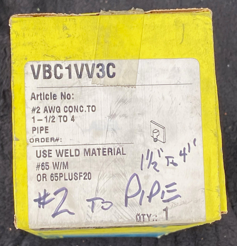 Erico Cadweld VBC1VV3C Graphite Weld Mold Exothermic Grounding OEM