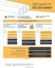 (case of 20) GE 39498 LED Tube T8 replacement Lamp, Type B Ballast Bypass, T8