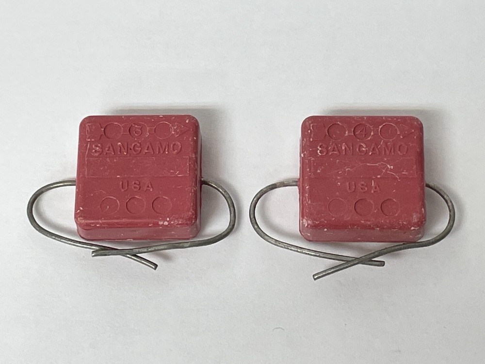 2 pcs, Sangamo 4300pf 4.3nf .0043uf Capacitor Mica Film 500V CM35FD432G03 USA FS