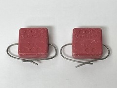 2 pcs, Sangamo 4300pf 4.3nf .0043uf Capacitor Mica Film 500V CM35FD432G03 USA FS