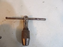 One Starrette “T” Handle Tap Holder 93-B & one unmarked