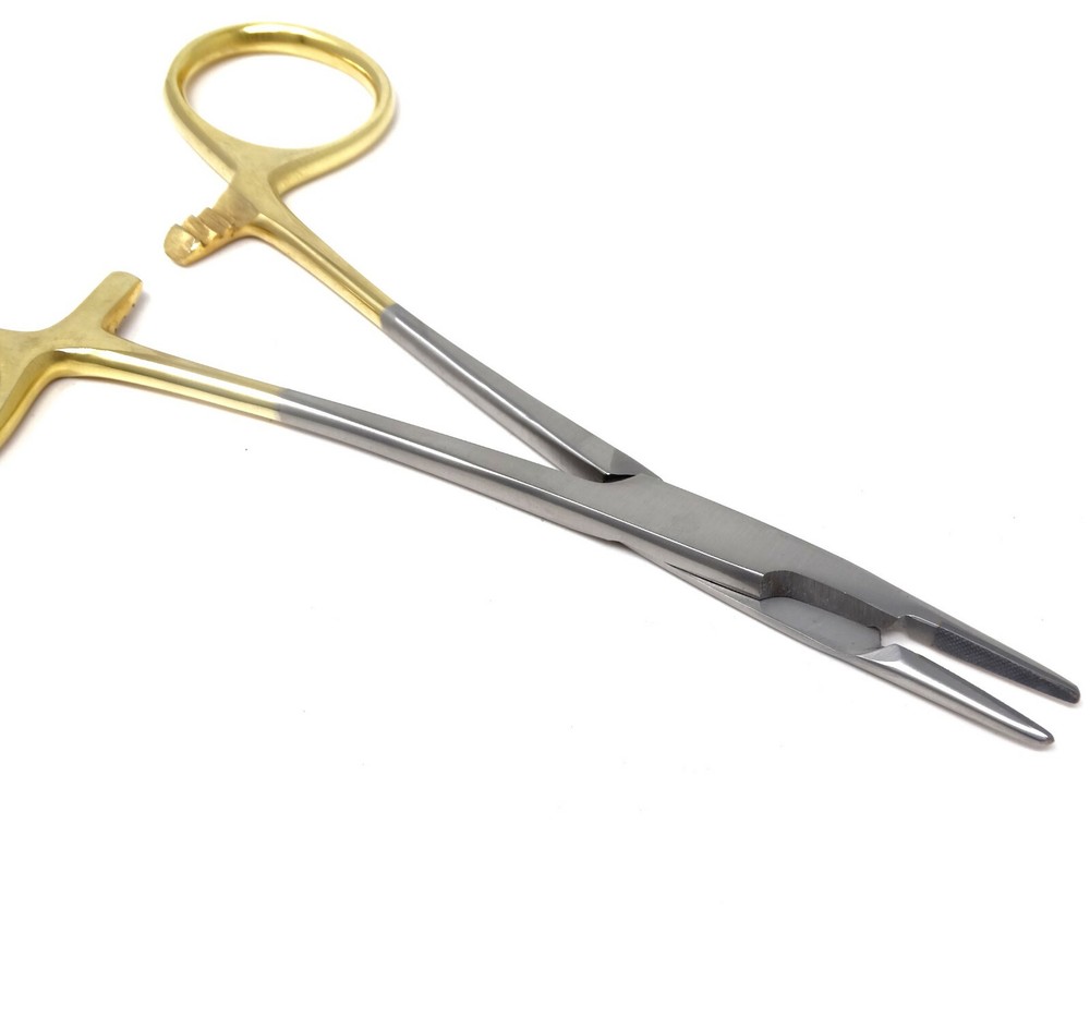 Set of 12 T/C Premium Grade Olsen Hegar Needle Holder 5.5″ W/Tungsten Car Insert