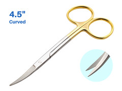 Scissors 4.5″ LaGrange Gold Plated Handle with Tungsten Carbide Inserts ARTMAN