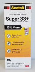 3M Scotch SUPER 33+ Vinyl Electrical Tape 3/4″ X 76′, 10-Pack, NEW