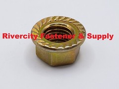 M12-1.25 JIS Flange Nuts Small Hex M12x1.25 Nut 12mm x 1.25 Serrated Flange 10.9