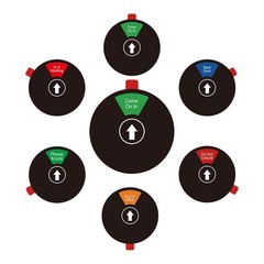 2 Pack Office Privacy Door Sign – 6 Inch Round Rotating – Out Of Office, Do Not