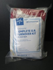 New Medline Quicksuite Complete O.R. OR Turnover Kit Sahara Linen Bag Mop Cloth