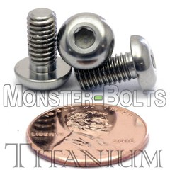 M4 x 0.70 Titanium Button Head Socket Cap Screws – Grade 5 Ti6Al4V, Metric, ISO