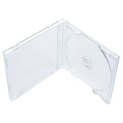 50 Pack 10.4 mm Standard Single Clear CD Jewel Case with Assembled Clear Tray