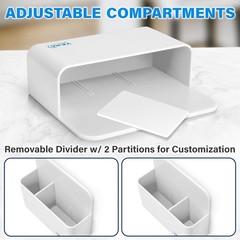 YES4QUALITY Magnetic Pen Holder with Strong Back & 2 White