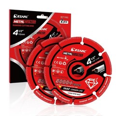 EZARC Diamond Cutting Wheel 3 x 3/8 Inch for Metal, Cut Off Wheel with 5000+ Cut