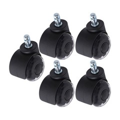 5 Pack 2 Inch Universal Heavy Duty Office Chair Caster Wheels 360 Degree