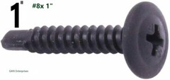 Modified Truss Head Self Drilling / Tapping Screws # 8 x 1″ K-Lath Black (1000)