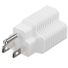 4-in-1 NEMA 5-15P to 5-15R 5-20R 6-15R 6-20R Power Adapter White