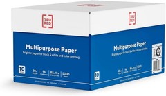 Multipurpose Paper 8.5×11″ 20lb 96 Bright White 10 Reams Carton 10 Reams Carton