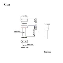4.000-48.000MHz ±20PPM DIP 2-Pin 49S Quartz Passive Crystal Oscillator Resonator